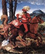BALDUNG GRIEN, Hans The Knight, the Young Girl, and Death ddww USA oil painting reproduction